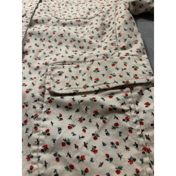 Uniqlo Womens Sz M Ditsy Floral Cottagecore Barn Grandma Preppy Rose Resort Twee - Picture 7 of 15